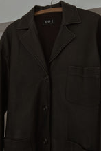 1990's XOE CHOCOLATE SOFT PEBBLED LEATHER JACKET | SIZE L/XL