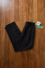 1990's NAVY PLEATED TROUSERS | SIZE 26
