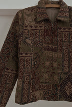 Y2K TEXTURED KILIM TAPESTRY JACKET | SIZE M