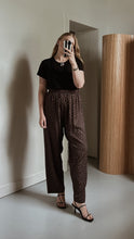 1990's CHOCOLATE FLORAL LOUNGE TROUSERS | SIZE M/L