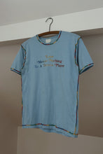 1970's LOVE MEANS NOTHING TO A TENNIS PLAYER RAINBOW TRIM TEE | SIZE M