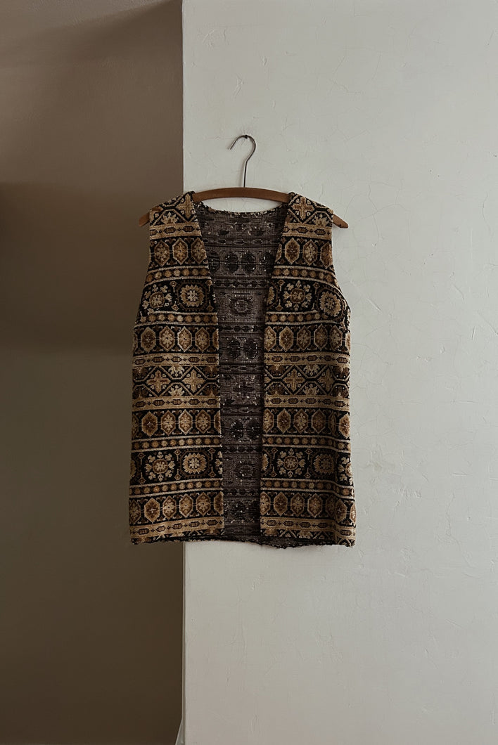 1990's VELVET TAPESTRY VEST