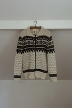 1990's NORDIC WOOL KNIT SWEATER JACKET | SIZE M
