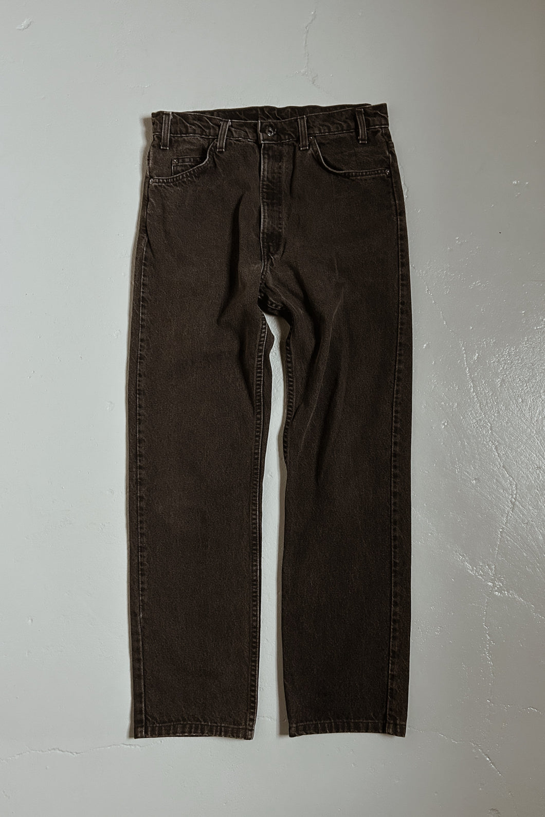 EARLY 1990's LEVI'S WASHED BLACK CLASSIC 505 ORANGE TAB DENIM | SIZE 30