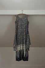 1990's J. PETERMAN BATIK COTTON WRAP TIE SUMMER DRESS | SIZE S/M