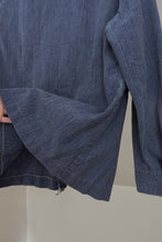 1970's TEXTURED CHAMBRAY SHIRT JACKET | SIZE M