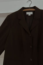 1990's MINIMAL CHOCOLATE BLAZER | SIZE XL