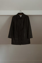 1990's DARK CHOCOLATE LAMBSKIN JACKET | SIZE M