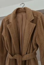 1980's CAMEL HAIR ROBE COAT | SIZE M