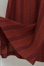 1990's FOX'S PURE LINEN STRIPE MAXI SKIRT | SIZE M