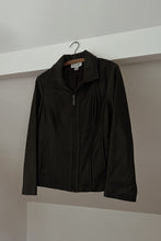 1990's BLACK LAMBSKIN LEATHER JACKET | SIZE M