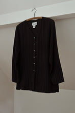 1990's FISHER NEW YORK PURE SILK STRIPE SHIRT JACKET | SIZE M