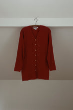 1990's CARLISLE CHERRY SILK + CASHMERE CARDIGAN | SIZE M