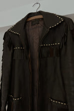 1960's RARE CHOCOLATE WESTERN STITCH FRINGE JACKET | SIZE S