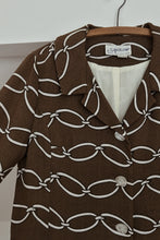 1970's L'AIGLON CHOCOLATE CHAIN WEAVE TRENCH | SIZE M