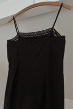 Y2K BLACK LACE COTTON SLIP DRESS | SIZE S/M