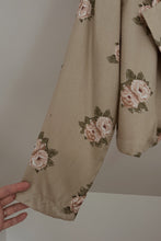 1990's MELROSE SATIN FLORAL OPEN CROP BLAZER | SIZE M