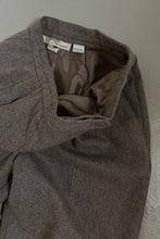 1970's MARL GREY WOOL PLEATED TROUSERS | SIZE 26
