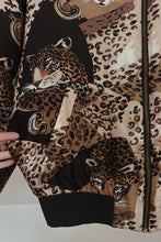1980's PURE SILK LEOPARD BOMBER | SIZE M