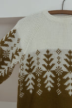 1960's OLIVE FAIR ISLE KNIT JUMPER | SIZE S