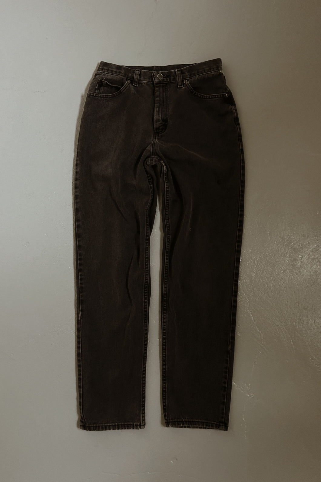 1980's CHIC CLASSIC DISTRESSED GREY DENIM | SIZE 28