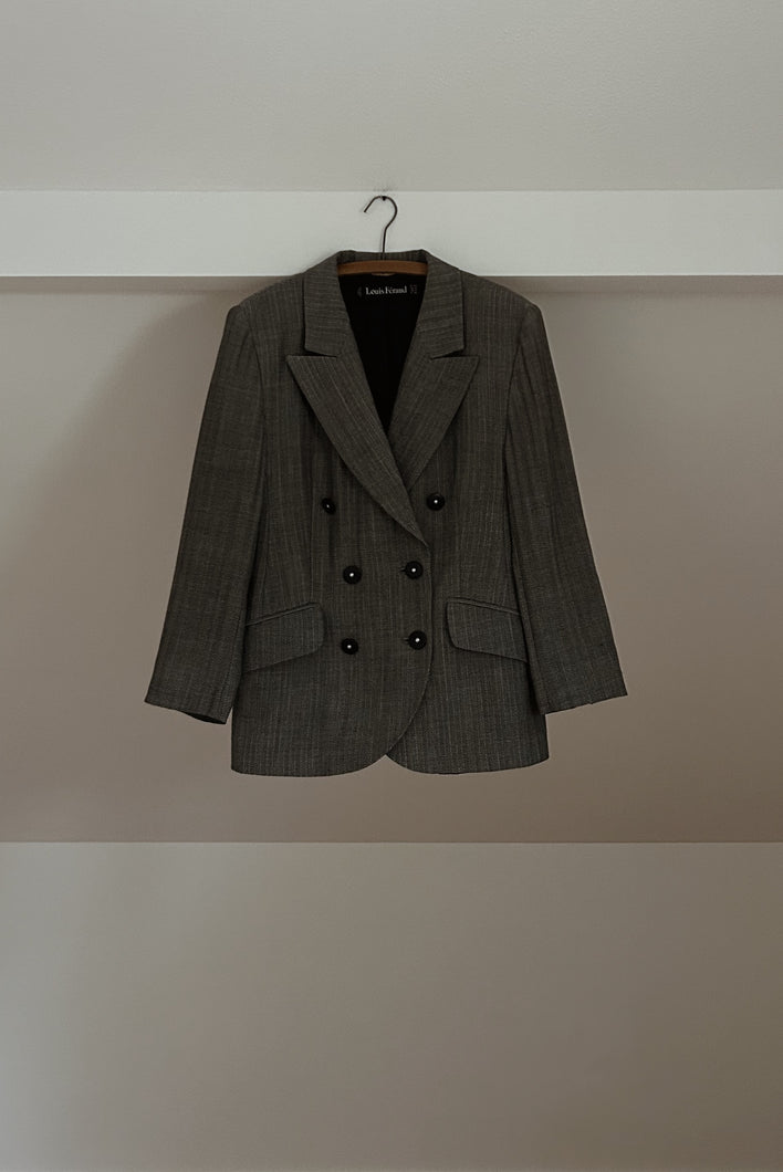 EARLY 1990's LOUIS FÉRAUD TWEED BLAZER | SIZE M