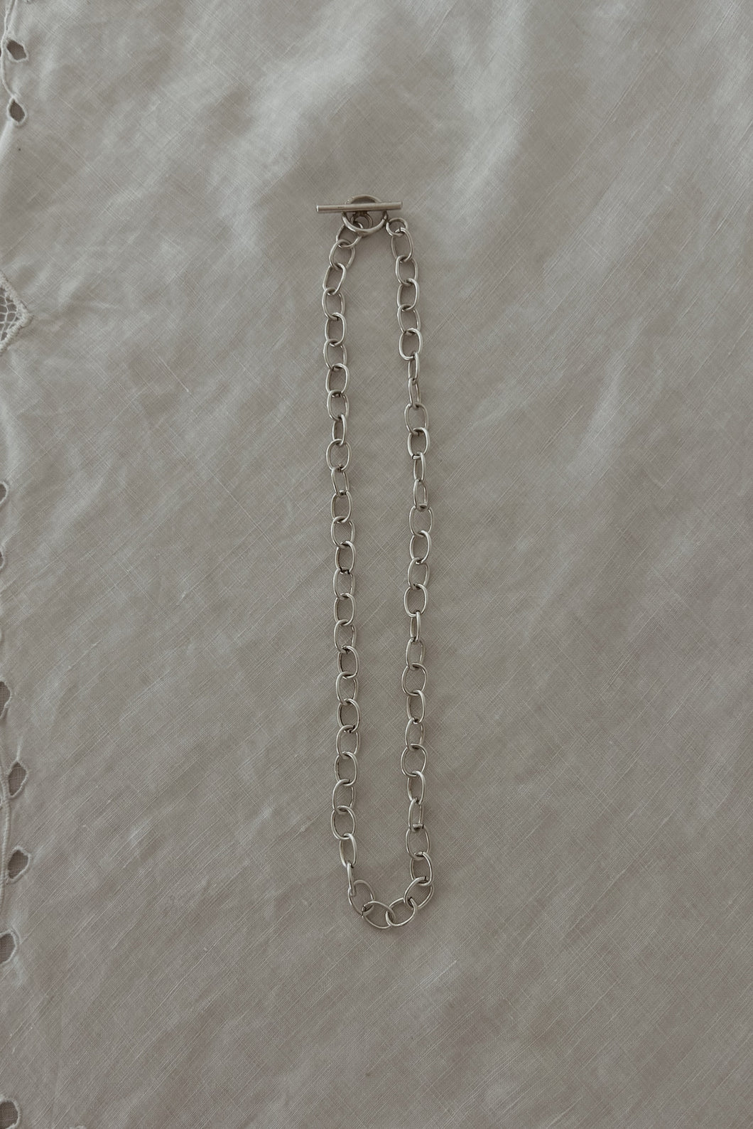 1990's CHUNKY STERLING SILVER LINK CHAIN