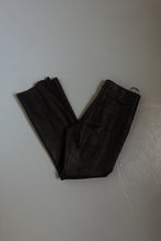 Y2K BLACK LEATHER TROUSERS | SIZE 29