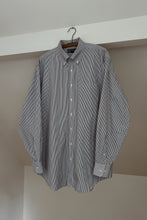 1980's PINSTRIPE COTTON BUTTON DOWN | SIZE XL