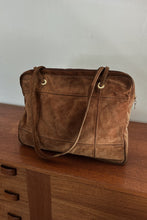 1970's LOEWE CARAMEL SUEDE MESSENGER TOTE