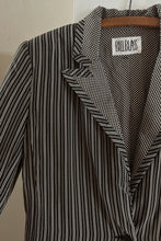 1980's COUTURE SILK STRIPE CROP BLAZER