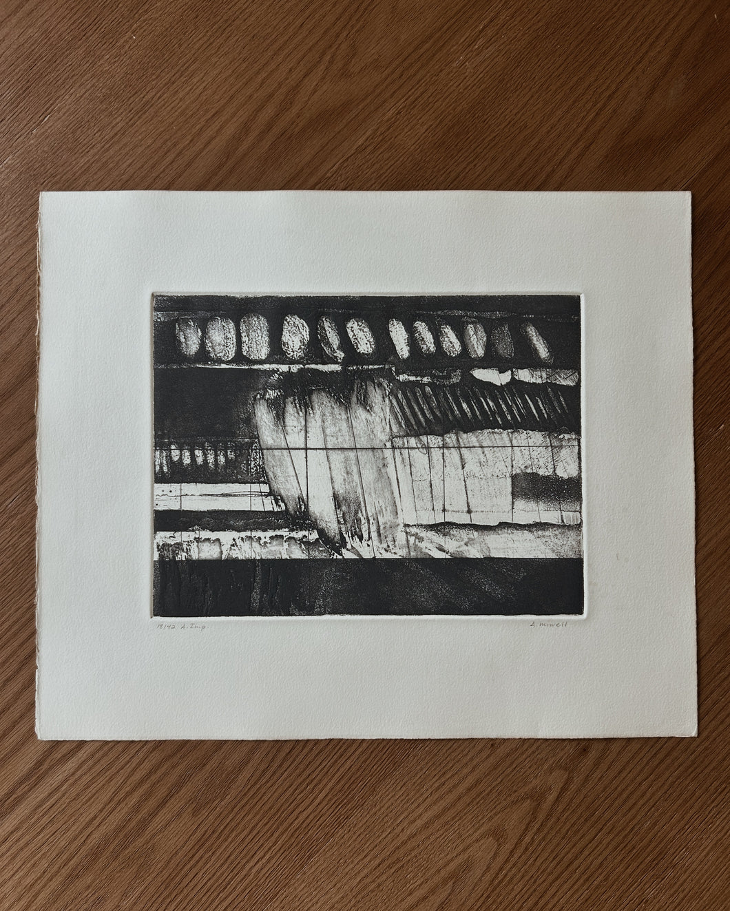 1971 RARE ANNE MORRELL (YALE AT NORFOLK) SIGNED LIMITED EDITION PRINT | 15