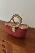 1990's MEXICAN STRAW TOTE BAG | 12" x 6"