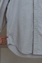 1990's RALPH LAUREN STRIPE YARMOUTH COTTON OXFORD | SIZE L