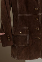 1960's CHOCOLATE SUEDE WESTERN STITCH JACKET