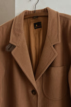 1990's CAMEL WOOL BLAZER COAT