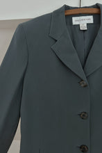 1990's PURE SILK JONES SOFT TEAL BLAZER | SIZE M