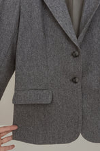 1970's MARL GREY WOOL BLAZER | SIZE S