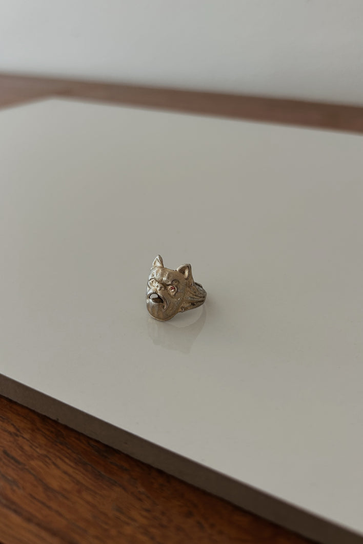1980's GOLD FRENCHIE GUMBALL RING | SIZE 5-8