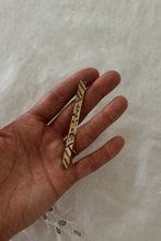 1880's VICTORIAN GOLD FILL ETCHED FLORAL BAR BROOCH