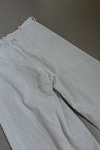 1970's WHITE COTTON SAILOR WIDE LEGS | SIZE 27