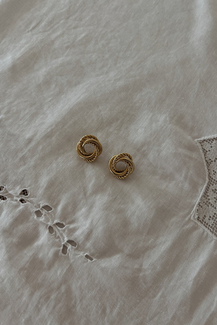 1980's GOLD FILL KNOT POSTS | 2 CM