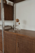 MID CENTURY PYREX GLASS + CORK CARAFE