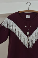 1990's SOUTHWESTERN COTTON FRINGE TEE | SIZE M