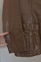 1970's RARE ETIENNE AIGNER LEATHER BLAZER JACKET | SIZE S/M