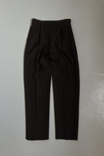 1990's CHARCOAL JAEGER SOFT WOOL TAILORED TROUSERS | SIZE 27
