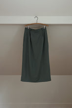 1990's SEA GREEN WOOL PENCIL MIDI | SIZE M
