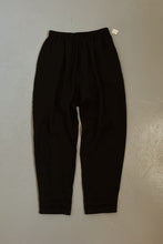 1990's FINZI NEW YORK BLACK PURE LINEN LOUNGE TROUSERS | SIZE M