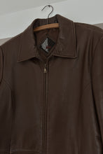 1990's CHOCOLATE BUTTERY LEATHER JACKET | SIZE M/L