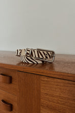 Y2K ZEBRA PONY HAIR BELT | SIZE S